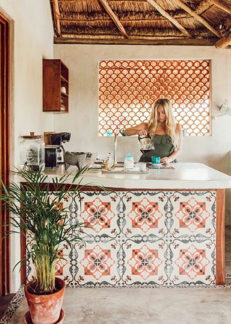 Tulum, Mexico Travel Guide: 10 Most Instagrammable Spots Baja Style Decor, Mexico Home Decor, Tulum Travel Guide, Tulum Travel, Mexico House, Caribbean Style, Modern Mexican, Deco Studio, Casa Vintage