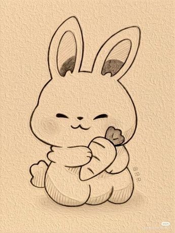 #cute #draw #art #cute #carrot Easy Bunny Drawing, Journal Drawings, Animation Drawing Sketches, Cute Carrot, Cute Small Drawings, Easy Disney Drawings, Pencil Drawings For Beginners, Cute Easy Doodles, Bunny Drawing