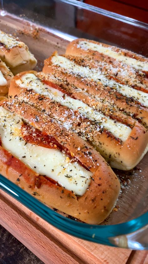 Easy appetzer so yummy and fun for kids! | Easy appetzer so yummy and fun for kids! | By Randy Pizza Hot Dog Buns, Hot Dog Bun Pizza Boats, Things To Make With Hot Dog Buns, Meals With Hot Dog Buns, What To Make With Hot Dog Buns, Pizza Boats Hot Dog Buns, What To Do With Extra Hot Dog Buns, Recipes Using Hot Dog Buns, Hot Dog Bun Recipes