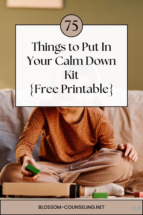 Explore over 75 items to add to your Calm Down Kit. Enhance relaxation, self-care, and mindfulness with our comprehensive list and free printable Calming Corner For Adults, Calming Crafts, Calm Down Box, Feeling Chart, Calm Down Kit, Mindfulness Classroom, Emotions Cards, Mindfulness Techniques, Mindfulness For Kids