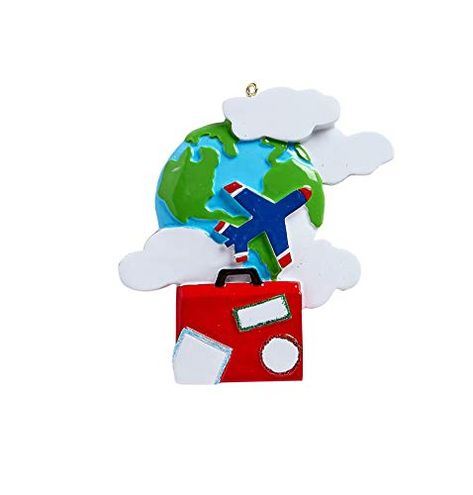 Rudolph & Me Inc World Travelers Personalized Christmas Ornament Travel Themed Gifts, Map Ornaments, Travel Ornament, Personalised Christmas Baubles, Travel Keepsakes, Globe Ornament, Custom Gift Wrapping, Playing Card Deck, Christmas Travel