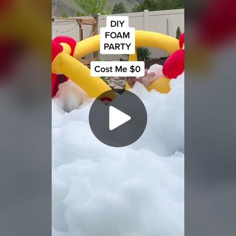 Diy Foam Machine How To Make, Foam Party Decorations, Foam Machine Party, Kids Foam Party, Diy Foam Party, Foam Party Ideas, Diy Foam Machine, Foam Birthday Party, Foam Machine