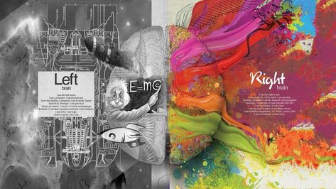 Left Brain Right Brain Wallpapers - Wallpaper Cave Left Vs Right Brain, Left Brain Right Brain, Brain Art, Arts Integration, Macbook Air 13 Case, Timeline Cover, Macbook Skin, Right Brain, Myers Briggs