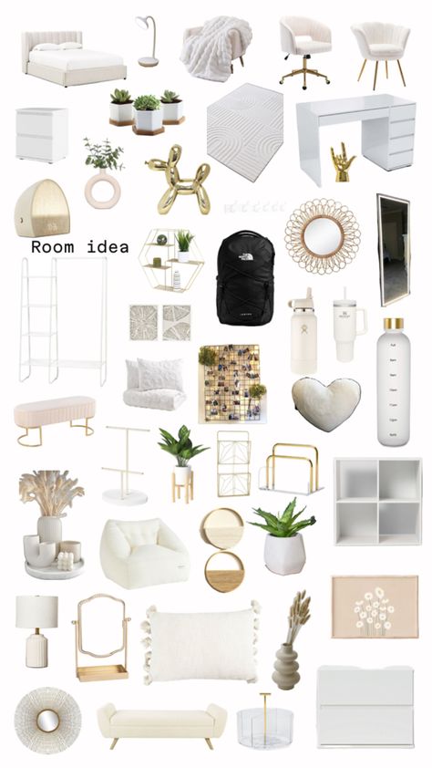 Room ideas Room Ideas Cute Aesthetic, Cute Ways To Set Up Your Bedroom, Room Decor Soft Aesthetic, Kmart Room Decor Bedroom, Room Inspo Gold And White, Uk Room Ideas, Aesthetic Room Theme Ideas, Target Room Decor Ideas, Cute Room Inspo For Small Rooms