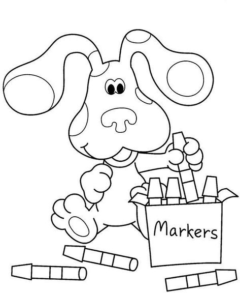 Blues clues coloring page Nick Jr Coloring Pages, Blues Clues Characters, Marker Coloring, Sailor Moon Coloring Pages, Moon Coloring Pages, Hello Kitty Coloring, Easter Coloring Pages, Fairy Coloring, Blues Clues