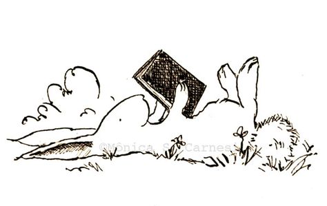 Bunny Reading Book Drawing, Bunny Reading Book, Books Doodle, Bunny Reading, Looking Up At The Stars, So Far So Good, Library Art, Rabbit Rabbit, Bunny Art