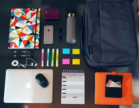 How to Create a Portable Office | Keep Calm Get Organised Portable Home Office, Mobile Office Organization, Mobile Office Ideas, Portable Office Ideas, Office In A Bag, Time Block Planner, Block Planner, Nomad Living, Business Plan Infographic