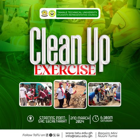 Clean Up Drive, Pubmat Ideas, Drive Poster, Graphic Design Tutorials Learning, Church Graphic Design, Flyer And Poster Design, Cleaning Gutters, University Student, Graphic Design Tutorials