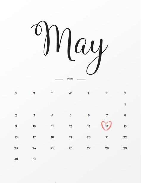 Due Date: May 14, 2021 Free Calendar Template, Baby Due Date, Baby Due, May Birthday, Free Calendar, Calendar Date, Easy Paper Crafts Diy, Birthday Calendar, 2021 Calendar