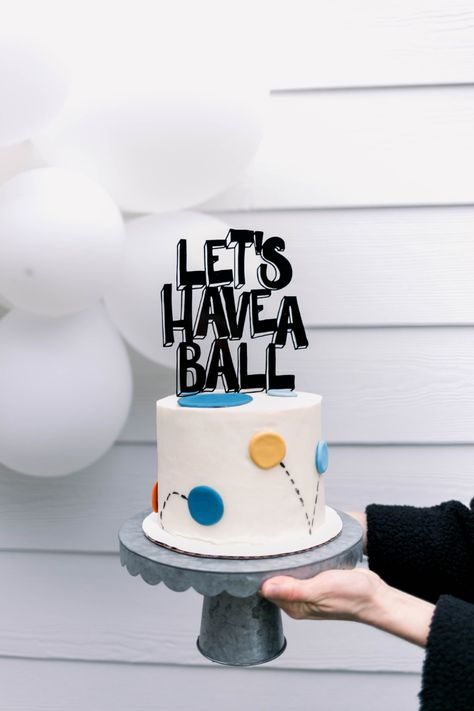 Let's Have A Ball Birthday, boys birthday ideas, its a ball to be one, its a ball to be two, two year old boy birthday, balling birthday, fun boys birthday, ball pit ideas, its a ball to be two cake topper, ball cake ideas, ball theme birthday, 2 year old boy birthday ideas, ball birthday theme Ball Birthday Theme, Birthday Ball Pit, Ball Cake Ideas, Ball Theme Cake, Ball Pit Ideas, Ball Themed Birthday Party, Ball Theme Birthday, 2nd Birthday Party For Boys, Novelty Birthday Cakes