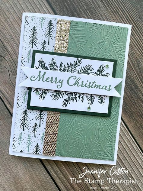 Happy New Year Cards Handmade 2024, Stampin Up Weihnachten, Stamped Christmas Cards, Cards To Make, Simple Christmas Cards, Easy Cards, Christmas Card Art, Homemade Christmas Cards, Stampin Up Christmas Cards