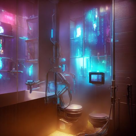 Cyberpunk Bathroom, Cyberpunk