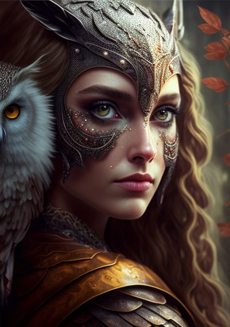 Fantasy Owl Art, Minerva Owl, Owl Woman, Owl Goddess, Minerva Goddess, Bird Woman, Athena Owl, Owl Women, Owl Wings