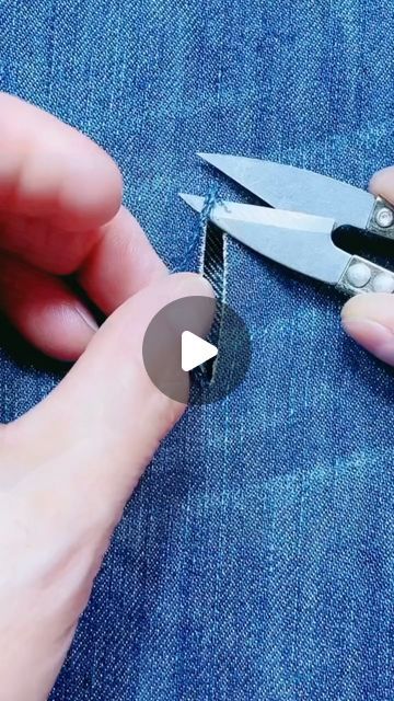 clothes on Instagram: "How to repair a hole in trousers? @lvbagpurse" How To Sew A Hole In A Shirt, Sewing Holes In Clothes, Embroidery Hole Repair, Creative Mending, Sew Tips, Sewing Techniques, Repair, Trousers, Couture