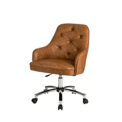 Tufted Desk Chair, Velvet Desk Chair, Leather Desk Chair, Modern Desk Chair, Chair Drawing, Swivel Chair Desk, Chair Swivel, Office Chair Design, Vanity Chair