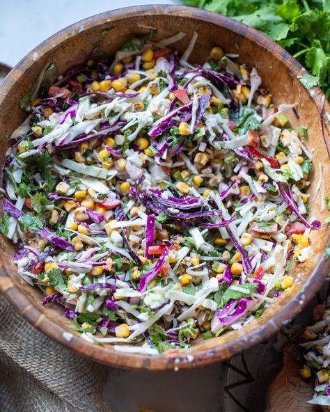 Corn Slaw, Lime Slaw, Vegan Mushroom Stroganoff, Vegan Feta Cheese, Cilantro Dressing, Cole Slaw, Vegetarian Cabbage, Mexican Street Corn, Slaw Recipes