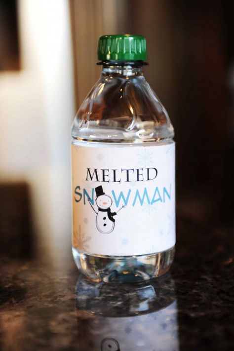 Melted Snowman Water Bottle Label Joululahjat Diy, Snowman Printable, Melted Snowman, Gag Gifts Christmas, Funny Christmas Gifts, Homemade Christmas Gifts, Christmas Party Decorations, Noel Christmas, White Elephant