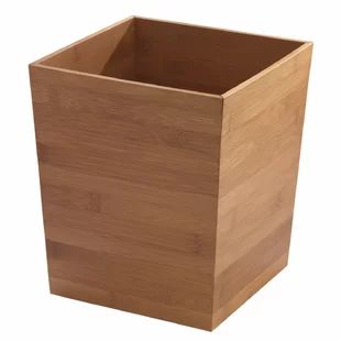 Bathroom Trash Cans | From $19.99 Through 01/05 | Wayfair Wooden Trash Can, Bathroom Vanity Countertops, Natural Bathroom, Bathroom Basket Storage, Waste Baskets, Bathroom Trash Can, Trash And Recycling Bin, Shower Caddy, Recycle Trash