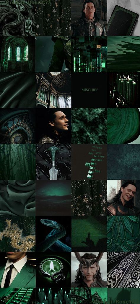 Dark Slytherin Aesthetic, Loki Laufeyson Aesthetic, Marvel Mood, Loki Bucky, Aesthetic Collage Wallpaper, Sylvie Loki, Mcu Aesthetic, Nails And Shoes, Marvel Phone Wallpaper