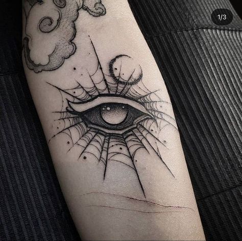 Seeing Eye Tattoo, All Seeing Eye Tattoo, Eyeball Tattoo, Spider Web Tattoo, Punk Tattoo, Flying Tattoo, Web Tattoo, Sick Tattoo, Scary Tattoos