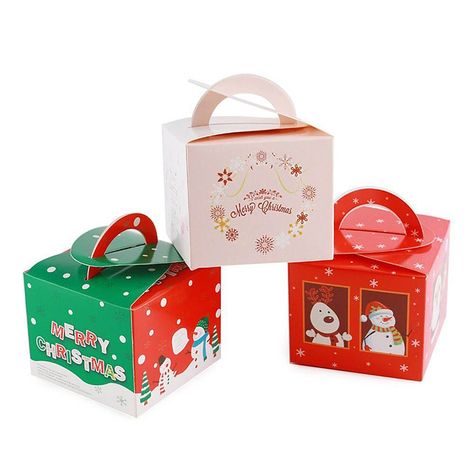 Happy Meal Box, Christmas Treats Boxes, Xmas Treats, Christmas Gift Boxes, Christmas Boxes, Holiday Snowflakes, Paper Candy, Christmas Favors, Candle Packaging