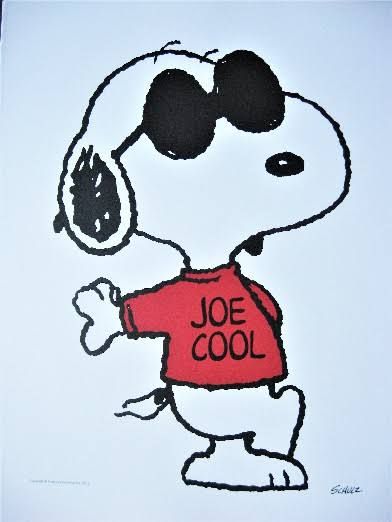 Joe Cool Snoopy, Snoopy Joe Cool, Sea Sign, Patches Ideas, Parking Spot Painting, Spot Painting, Large Paintings, Peanuts Cartoon, Mc Escher