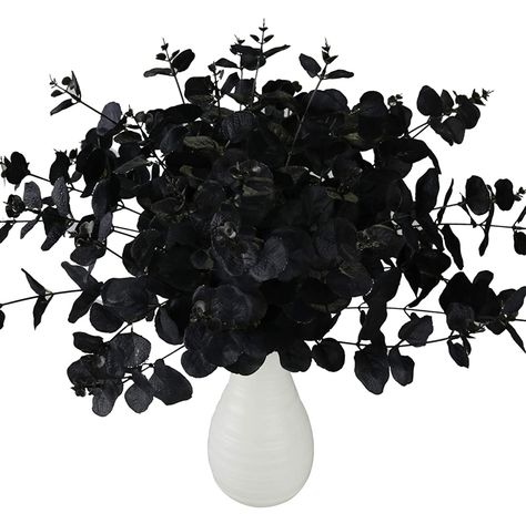 Black Eucalyptus, Wedding Table Centerpieces Diy, Flower Centerpieces Diy, Centerpiece Diy, Eucalyptus Stems, Table Centerpieces Diy, Calla Lily Flowers, Eucalyptus Bouquet, Artificial Flower Bouquet