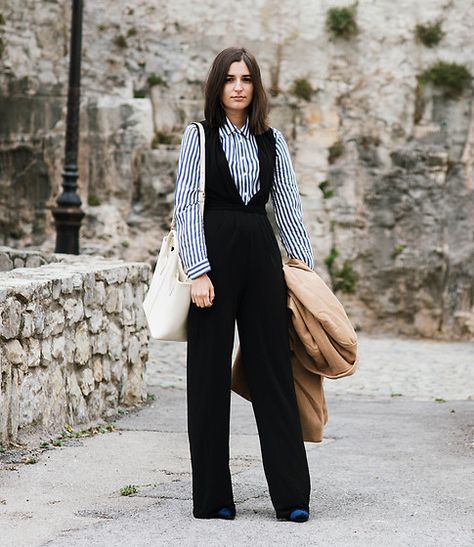 More looks by Aria: http://lb.nu/user/5478440-Aria  #casual #classic #minimal #blog #fashionblog #fashiondiary #fashionblogger #zara #denim Elegant Jumpsuit, Street Style Fall Outfits, Jumpsuit Chic, Jumpsuit Elegant, Jumpsuit Outfit, Casual Jumpsuit, Looks Chic, Work Outfits Women, Jumpsuit Fashion