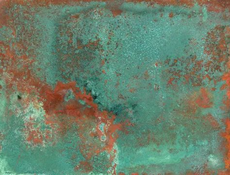 8 Rusted Copper Textures vol.2 Chine Colle Printmaking, White Iphone Background, Leaves Wallpaper Iphone, Copper Wallpaper, Turquoise Tile, Copper Tiles, Cute Blue Wallpaper, Copper Wall, Copper Patina