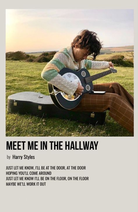 Meet Me In The Hallway, 5sos Songs, 1d Songs, Piano Notes Songs, Fine Line Harry Styles, Harry Styles Songs, Mini Polaroid, Harry Styles Fine Line, Harry Styles Poster