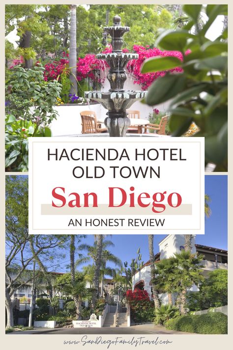 Looking for a great hotel near Old Town San Diego? The Best Western Hacienda Hotel Old Town San Diego is located in the heart of Old Town. Here is a review of the Best Western Plus Hacienda Hotel Old Town to help you plan an amazing stay. Hacienda Hotel, San Diego Neighborhoods, San Diego Attractions, San Diego Hotels, Seaworld San Diego, Visit San Diego, Old Town San Diego, Best Western, Historical Sites