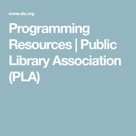 Programming Resources | Public Library Association (PLA) Adult Library Program Ideas, Library Program Ideas, Passive Programming Library, Public Library Programs, Passive Programming, Passive Programs, Library Programs, Program Ideas, Library Ideas