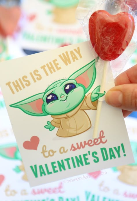 Baby Yoda Valentine Cards, Diy For Him, Free Printable Valentines Cards, Valentines Day Cards Diy, Star Wars Valentines, Valentine Diy, Disney Valentines, Printable Valentines Cards, Valentines Printables Free