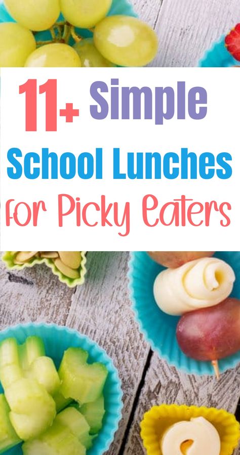 Yummy school lunch ideas for the picky eaters in your home! No matter what time of year, it’s never a bad idea to think of kids’ school lunch ideas for picky eaters. It often seems that kids fall into one of two categories: eating everything they can get their hands on or being very picky […] Kid Lunch Ideas For Picky Eaters, Easy School Lunches For Picky Eaters, Kindergarten Lunch Ideas Picky Eater, School Lunch For Picky Eaters, Elementary Lunch Ideas Kids, Picky Kids Lunch Ideas For School, School Lunch Ideas For Picky Eaters, Picky Eater Lunch Box Ideas, Field Trip Lunch