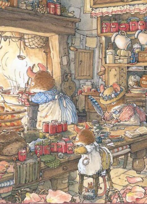 Cozy Anthropomorphism, Widgets 2024, Cozy Animals, Maus Illustration, Mouse Illustration, Brambly Hedge, Storybook Art, Art Mignon, Art Et Illustration