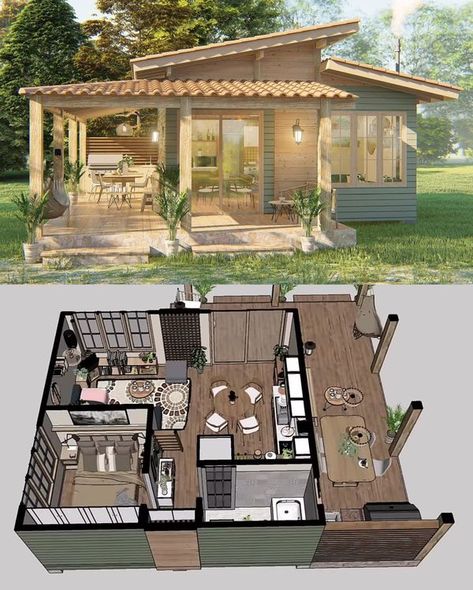 Layouts House, Adu Plans, Small Cottage House Plans, Sims 4 House Plans, Tiny House Inspiration, Small House Floor Plans, Sims 4 House Design, Casas The Sims 4, Sims House Plans