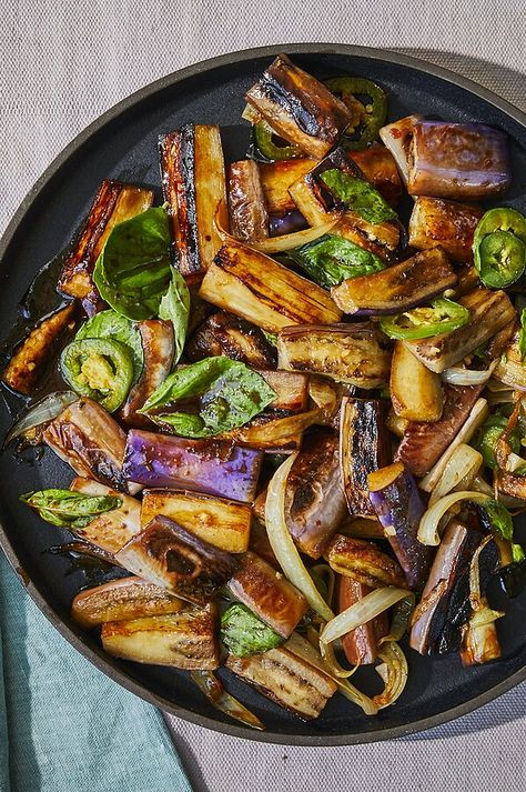 Ping Tung Eggplant Recipes, Eggplant Stir Fry Vegetarian, Eggplant And Jalapeno Recipes, Sliced Eggplant Recipes, Eggplant And Carrot Recipes, How To Cook Japanese Eggplant, Japanese Eggplant Recipe Stir Fry, Egg Plant Stir Fry Recipes, Asian Eggplant Recipes Stir Fry