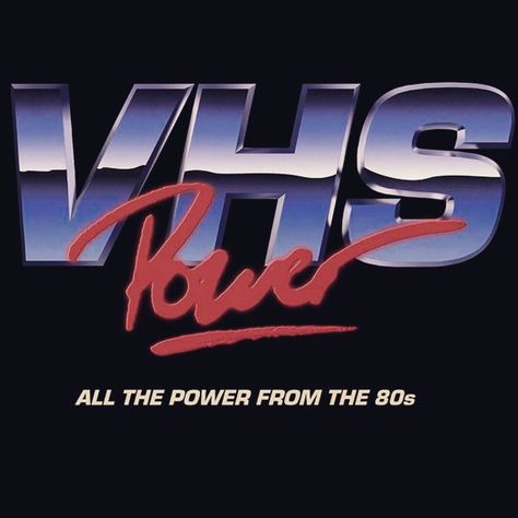 Follow VHS Power on Instagram. instagram.com/vhspower 80s Retro Design, Retro Futurism Font, Vhs Font, 80s Branding, 80s Logo Design, 80s Graphic Design, Vhs Logo, 80s Graphics, Cowboy Disco