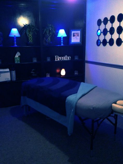 Relax and breath deep in our massage room. #BodyBar Home Massage Room Ideas, Massage Room Colors, Massage Room Ideas, Massage Room Design, Spa Massage Room, Therapy Rooms, Massage Room Decor, Massage Therapy Rooms, Home Spa Room