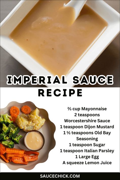 Imperial Sauce Recipe: Regal Elegance for Culinary Royalty Imperial Sauce Recipes, International Sauces, Imperial Sauce, Classic Sauces, Bbq Sauce Homemade Easy, Gluten Free Italian, Regal Elegance, Gourmet Dinner, Bbq Sauce Homemade