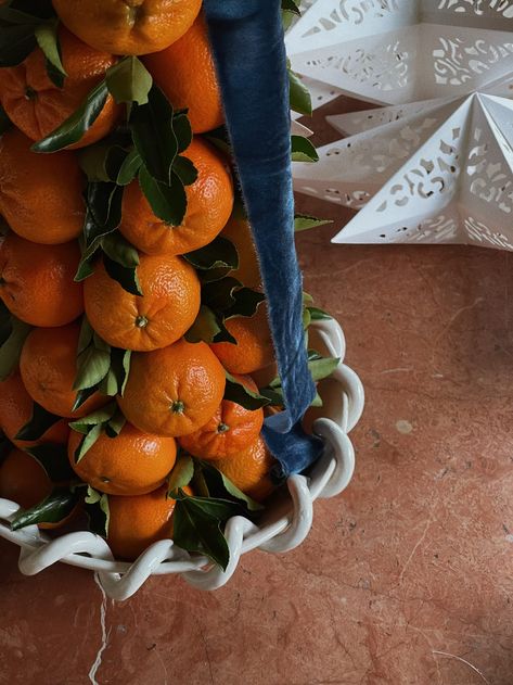 Ways to incorporate a change in seasons in your home without decorating on a "theme" Fake Fruit Decor, Nola Wedding, Winter Candle, Topiaries, Just Style, Mandarin Orange, Orange Slices, Change In, Changing Seasons