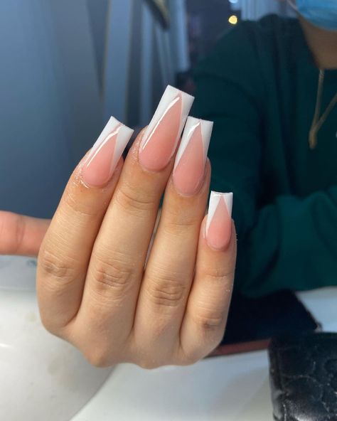 How To Cut Nails, Cute Nail Art Designs, Instagram V, French Tip Acrylic Nails, Self Taught, Tip Nails, Cute Nail Art, Pretty Acrylic Nails, French Tip Nails