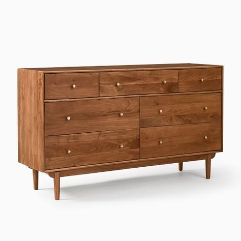 Modern Dressers & Chests | West Elm Midcentury Modern Dresser, Contemporary Dresser, 8 Drawer Dresser, Walnut Dresser, 7 Drawer Dresser, 4 Drawer Dresser, Primary Bedroom, Wood Dresser, Up House