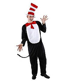 Dr Seuss Cat in the Hat Adult Costume Dr Costume, Cat In The Hat Costume, Felt Bow Tie, Full Body Jumpsuit, Book Week Costume, Felt Bows, Striped Cat, Red Bow Tie, Cat In The Hat