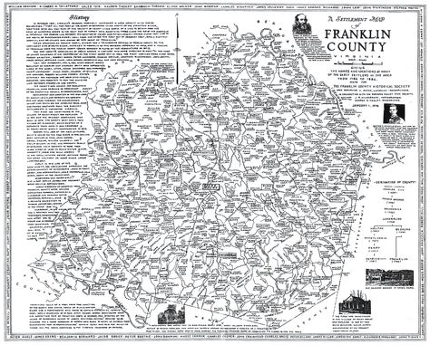 Map showing early settlers, towns, rivers in Franklin Co., VA Ancestry Map, Genealogy Map, Genealogy Organization, Genealogy Help, Virginia History, Genealogy Forms, Genealogy Book, Ancestry Genealogy, Family Research