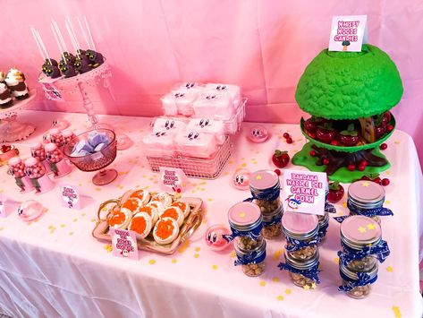 Kirby Birthday Party Ideas | Photo 9 of 46 | Catch My Party Kirby Birthday Party Ideas, Kirby Birthday Party, Kirby Party, Kirby Birthday, Nintendo Birthday Party, Nintendo Party, Bday Party Theme, 6th Birthday Parties, 10th Birthday