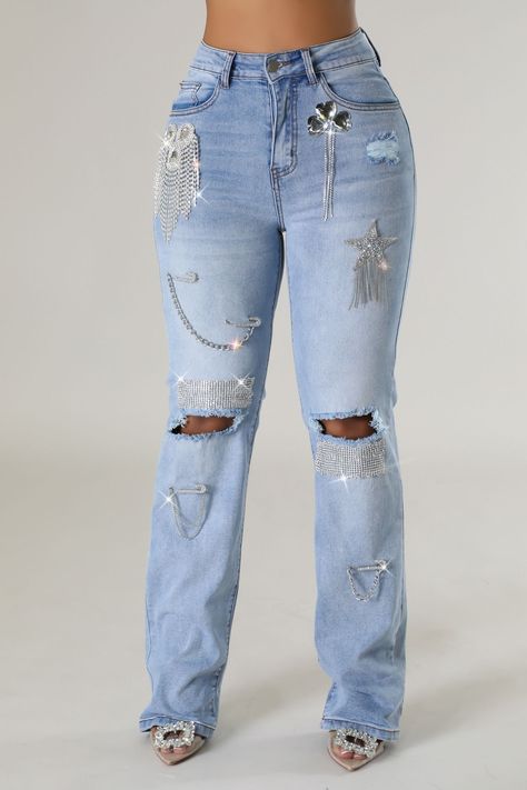 Senior painted jeans