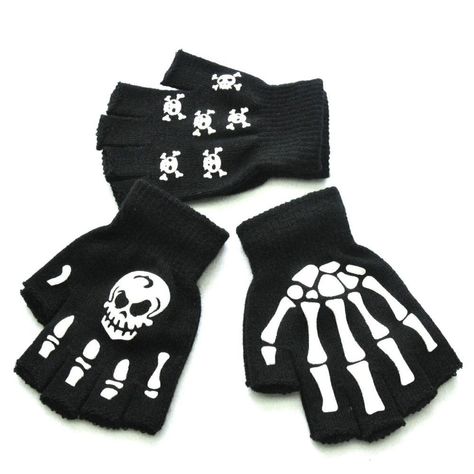 Cartoon Gloves, Printed Gloves, Costume Gloves, Halloween Supplies, Gloves Fashion, Gloves Design, Skull Hand, Hand Gloves, Touch Screen Gloves