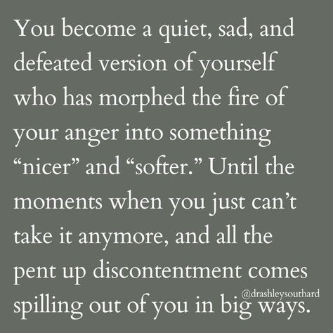 Your angry reaction to their angering ways is reasonable! 💁‍♀️ But to an unreasonable Underfunctioning Partner, your anger becomes the reason why they are the victim of your hurtful and offensive ways. 🤦‍♀️ Self-Restoration helps you see that your feelings always make sense in context! Remember, you are not crazy...you are IN crazy. 💞 >>> Tired of feeling guilty, resentful, confused, and exhausted in your love relationship? My on-demand Foundational Masterclass for The Overfunctioning Wo... Feeling Guilty Quotes, Resentment Quotes, Guilty Quotes, Angry Reaction, Be Strong Girl, Repressed Anger, Relationship Connection, Emotionally Immature, Love Marriage Quotes