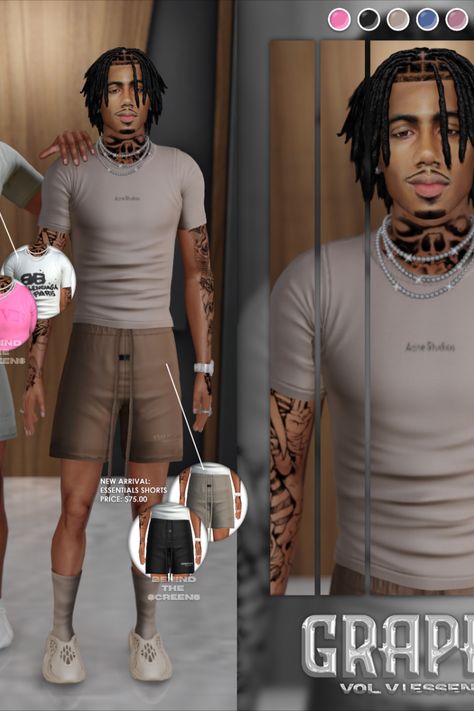 Essentials Sims 4 Cc, The Sims 4 Urban Cc Clothing, Sims 4 Cc Clothes For Men, Sims 4 Cc Black Male Clothes Urban, Sims 4 Essentials, Sims 4 Black Sims Download, Black Sims 4 Cc Clothes Baddie, Sims 4 Cc Essentials, Sims 4 Urban Female Cc